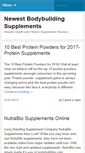 Mobile Screenshot of newestbodybuildingsupplements.com